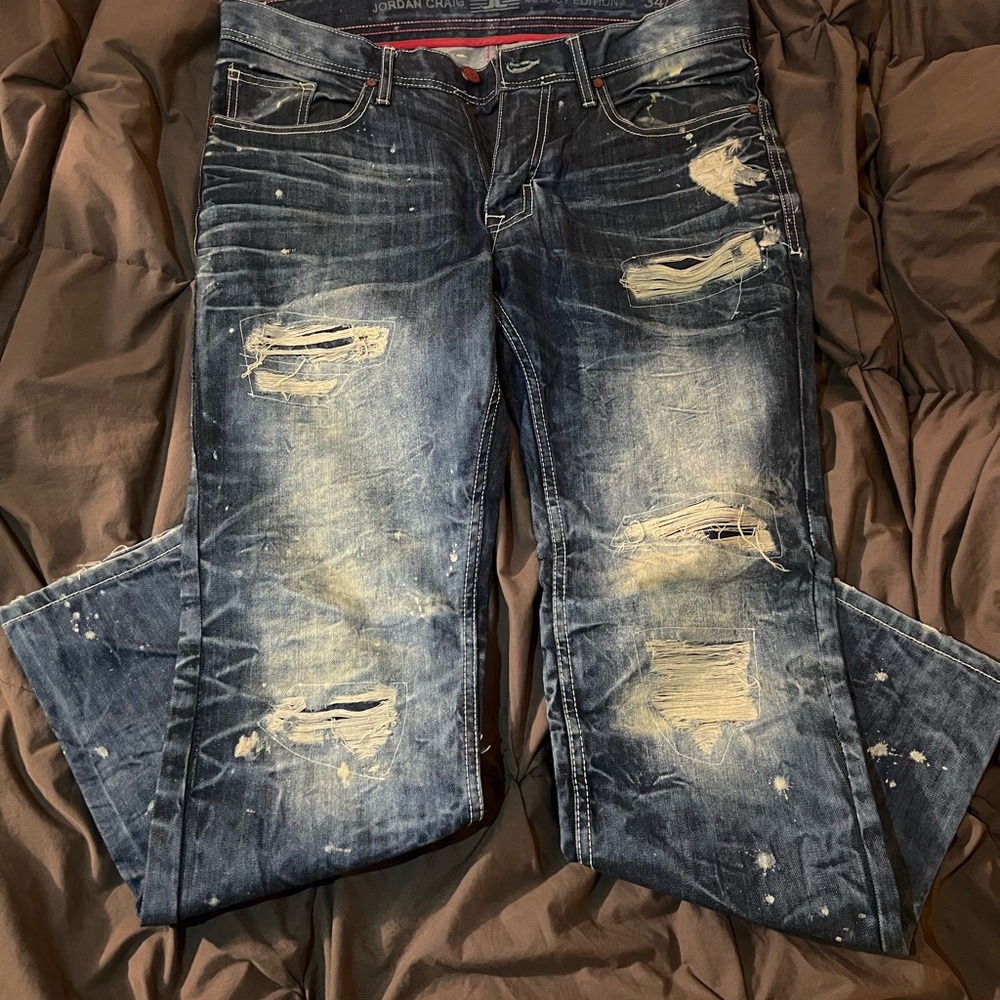 Distressed Denim Jeans